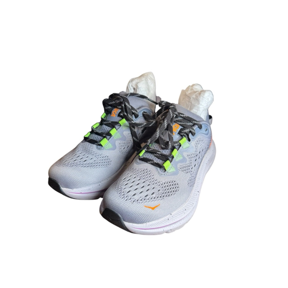 Hoka One One Shoes - Women's Hoka One One Kawana 2 Gray Orange Athletic Shoes Size 6